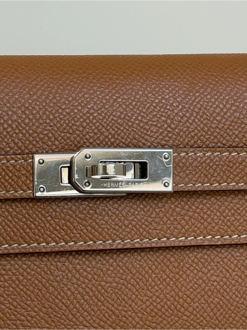 Hermes Gold Epsom Kelly Wallet with Palladium Hardware 2018